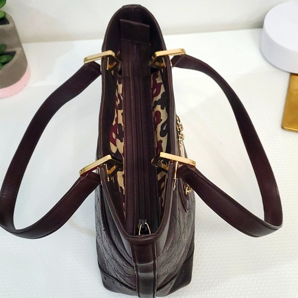 GUCCI PUNCH TOTE GUCCISIMA LEATHER G EMBOSSED 🤎🤎🤎🤎 - Picture 12 of 16